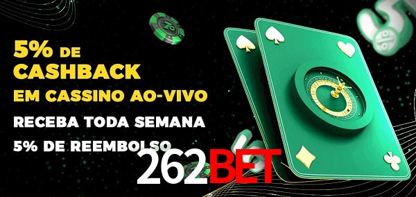 Promoções do cassino ao Vivo 262bet